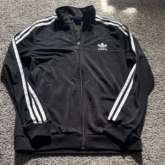 adidas Sweaters - Adidas Black and White Track Jacket